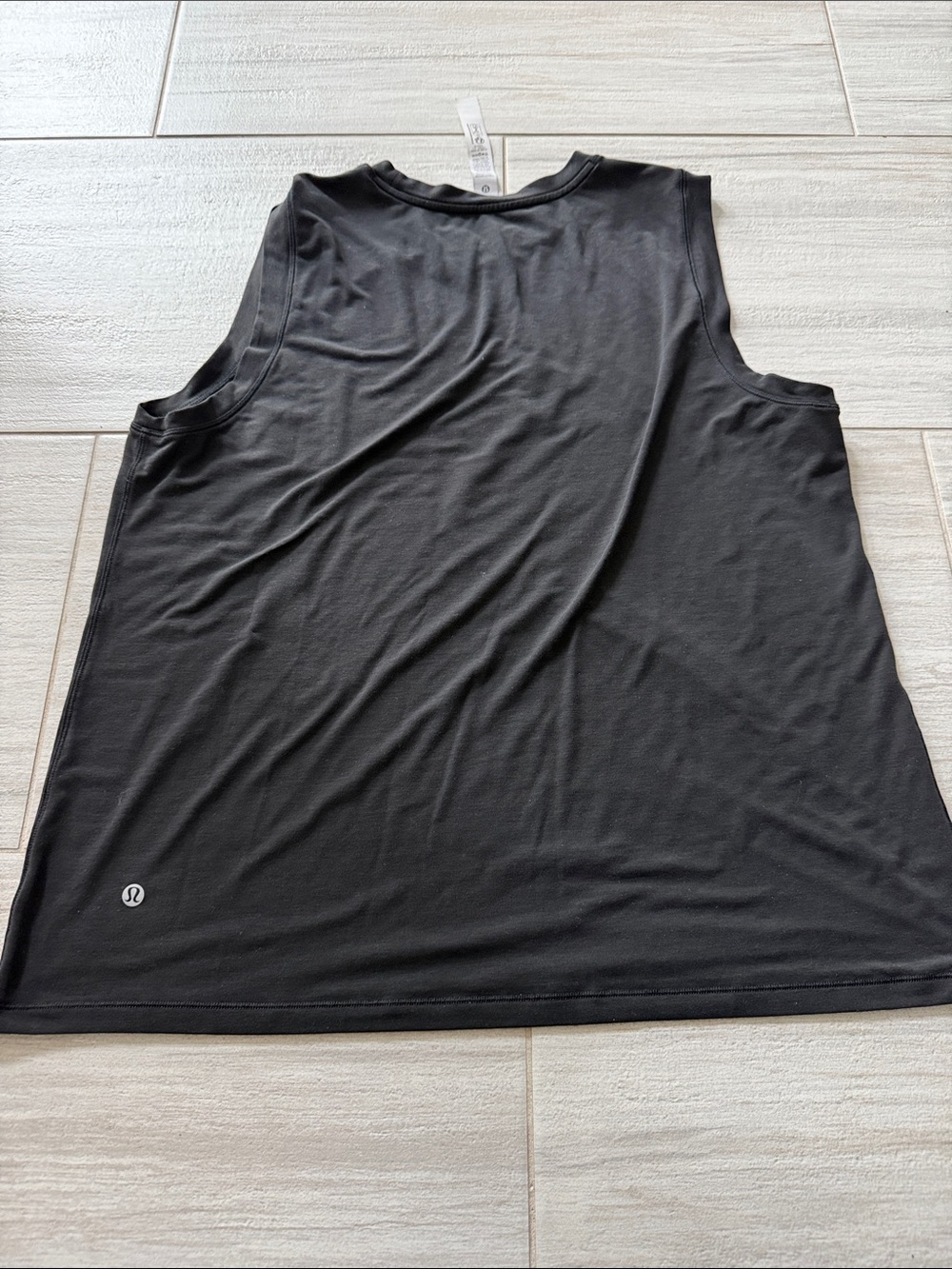 Lululemon Jersey Training Muscle Tank Top long black size 12 soft comfortable - Picture 12 of 12